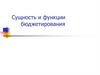 Сущность и функции бюджетирования