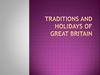 Traditions and holidays of Great Britain