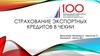 Страхование экспортных кредитов в Чехии