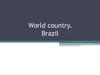 World country. Brazil