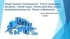 Общественное производство . Рынок природных ресурсов . Рынок труда . Рынок капитала