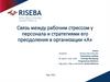 Связь между рабочим стрессом у персонала и стратегиями его преодоления в организации «А»