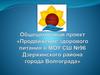 Общешкольный проект «Продвижение здорового питания в МОУ СШ №96 Дзержинского района города Волгограда»