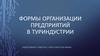 Формы организации предприятий в туриндустрии