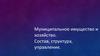Муниципальное имущество и хозяйство. Состав, структура, управление