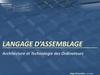 Langage d’assemblage. Architecture et technologie des ordinateurs