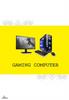 Инструкция по игровому компьютеру