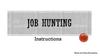 Job hunting