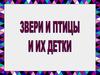 Звери и птицы и их детки