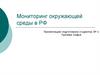 Мониторинг окружающей среды  в РФ