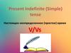 Present Indefinite (Simple) tense