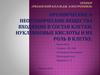 Органические и неорганические вещества входящие в состав клетки