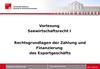 Seewirtschaftsrecht. Rechtsgrundlagen der Zahlung und Finanzierung