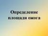 Определение площади ожога