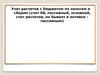 Учет расчетов с бюджетом по налогам и сборам