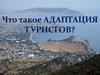 Адаптация туристов