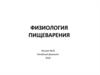 Физиология пищеварения. Лекция № 18