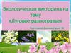 Экологическая викторина «Луговое разнотравье»