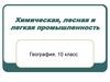 Химическая, лесная и легкая промышленность мира. Тест