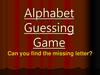 Alphabet. Guessing. Game