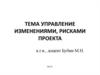 Управление изменениями, рисками проекта