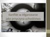 Konflikt w Afganistanie jako przyczyna uchodźstwa