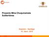 Proyecto Mina Chuquicamata Subterránea