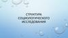 Структура социологического исследования