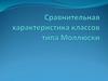 Тип моллюски. Сравнительная характеристика классов