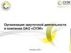 Организация закупочной деятельности в компании ОАО «СУЭК»