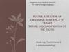 Systematization of grammar: sequence of tenses theme:The classification of the tooth