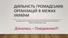 Діяльність громадських організацій в межах України