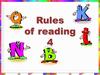 Rules of reading