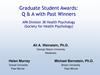 Graduate Student Awards: Q & A with Past Winners APA Division 38 Health Psychology (Society for Health Psychology)