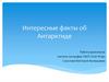 Интересные факты об Антарктиде