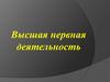Высшая нервная деятельность (ВНД) человека