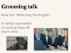 Grooming talk