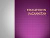 Education in Kazakhstan
