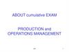 Production and operations management