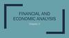 Financial and Economic Analysis