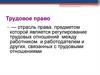 Трудовое право РФ