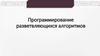 Программирование разветвляющихся алгоритмов
