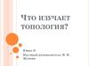 Что изучает топология