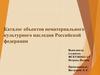 Каталог объектов нематериального культурного наследия Российской федерации