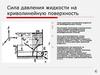 Сила давления жидкости на криволинейную поверхность