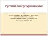 Русский литературный язык
