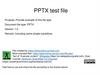 PPTX test file