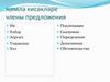 Җөмлә кисәкләре члены предложения