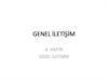 Genel i̇leti̇şi̇m. Sözel i̇leti̇şi̇m
