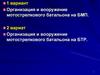 Организация и вооружение мотострелкового батальона на БМП